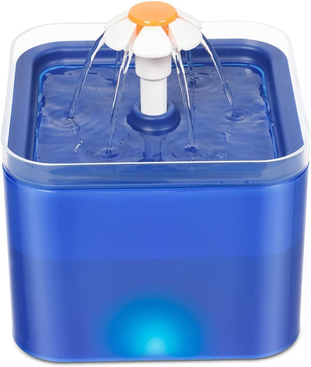 Cat Drinking Fountain Water Dispenser with Filter Blue-image-35