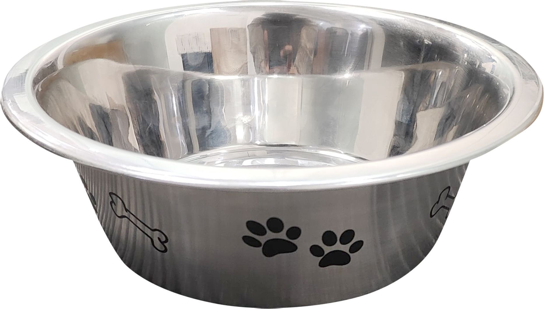 Pet Feeding Bowl with pattern | For Dogs & Cats| Scratch Free & Durable Stainless Steel Pet Bowl-image-7