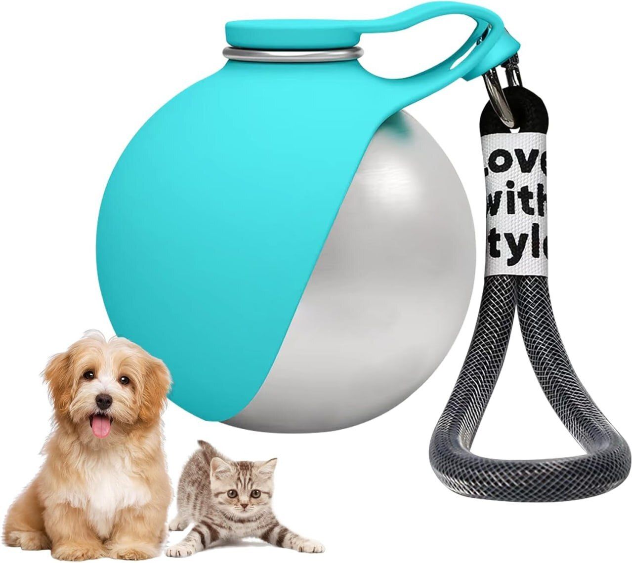 Water Bottle for Dogs & Cats, Leak Proof Dog Water Dispenser Plastic, Silicone Pet Bowl & Bottle-image-31
