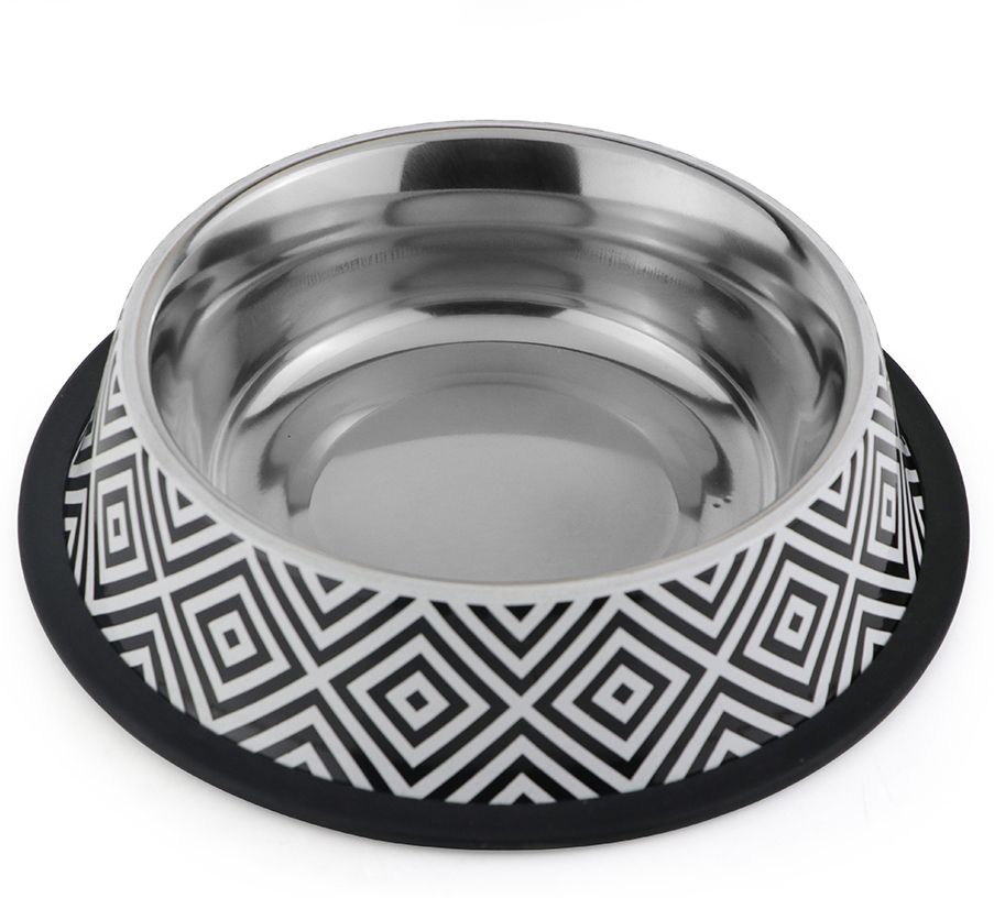 pawpourri Printed Fusion Water and Food Feeding Shell Bowl for Adult Dogs & Pets Stainless Steel Pet Bowl-picture-24