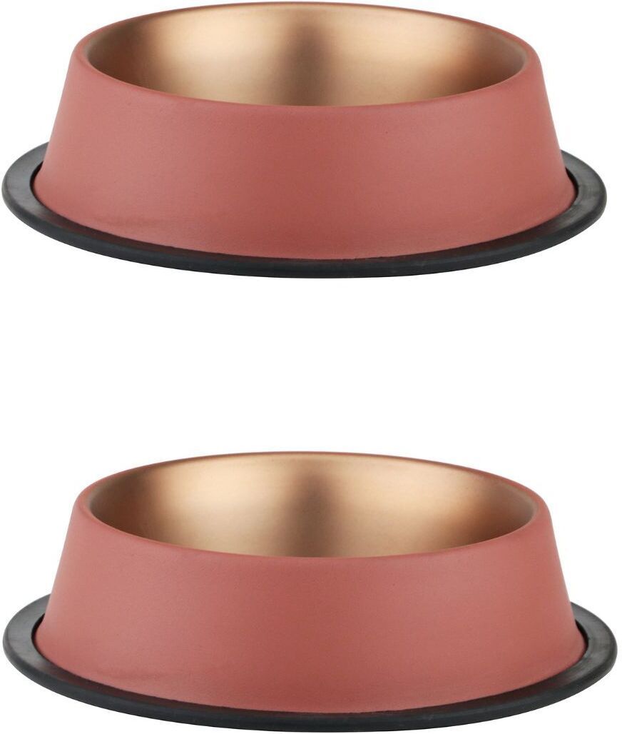 Combo of Premium Anti-Skid Feeding Bowls for Dogs, cats & Puppy Pet Bowl pack 2 Stainless Steel Pet Bowl-image-10
