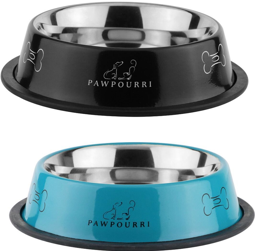 Combo of Premium Anti-Skid Feeding Bowls for Dogs, cats & Puppy Pet Bowl pack 2 Stainless Steel Pet Bowl-image-6