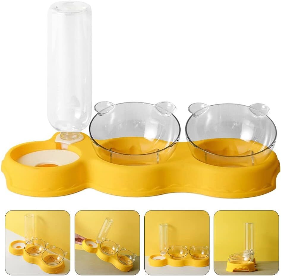 Pet Feeder Plastic Pet Bowl & Bottle-image-23