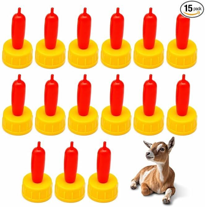 sabm Feeding Nipple Durable Rubber Nipple Feeder for Sheep, Lambs, Goats, Cats, Dogs Silicone Pet Bottle-picture-19