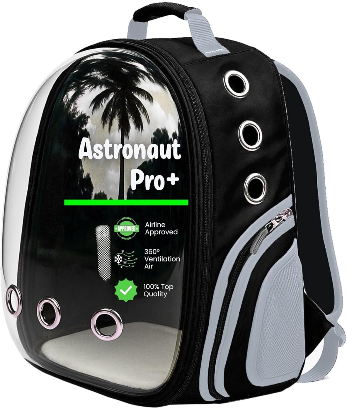 BLACK Backpack Pet Carrier-image-17