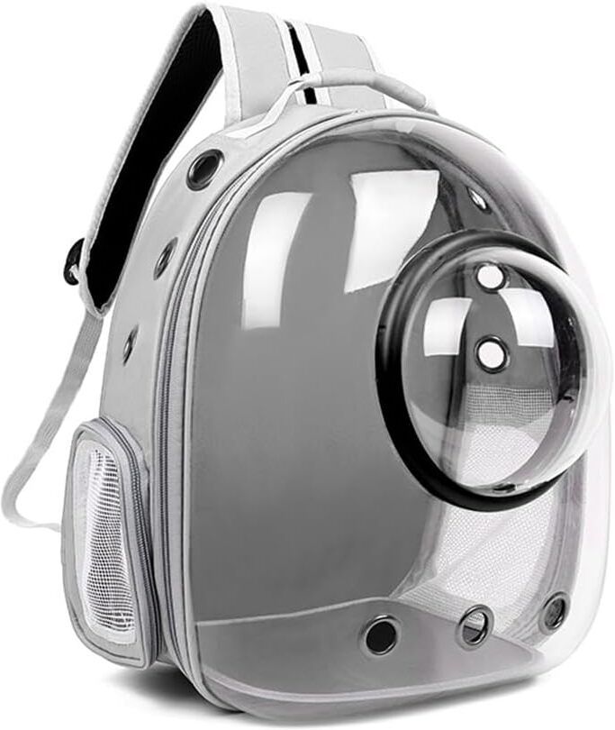 Bubble Portable Travel Bag, Dog Sling Backpack GREY Bike Pet Carrier-image-45