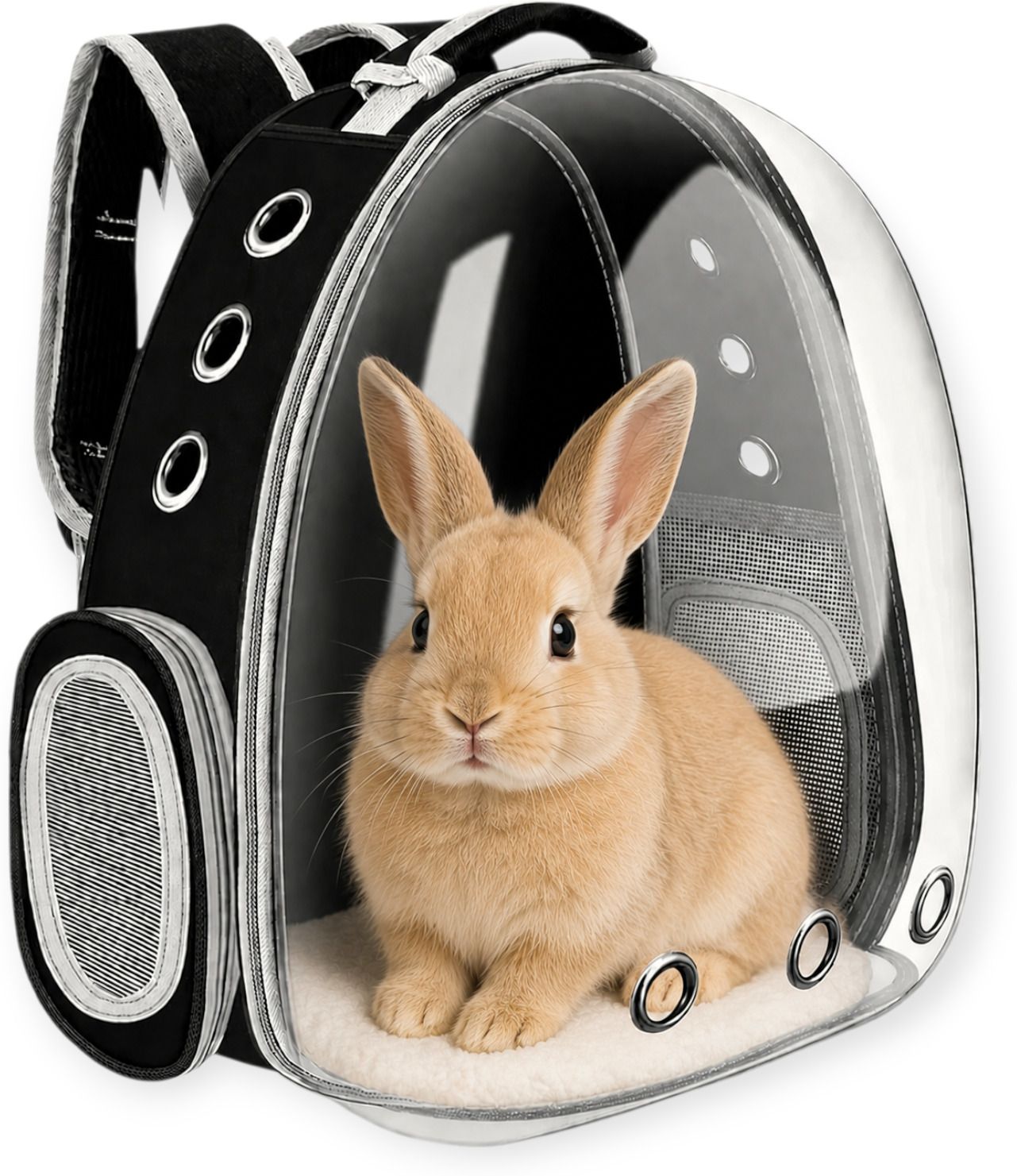 Black, Grey Backpack Pet Carrier-image-19
