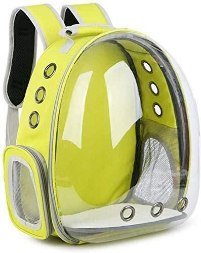 Bubble Portable Travel Bag, Dog Sling Backpack YELLOW Bike Pet Carrier-image-46