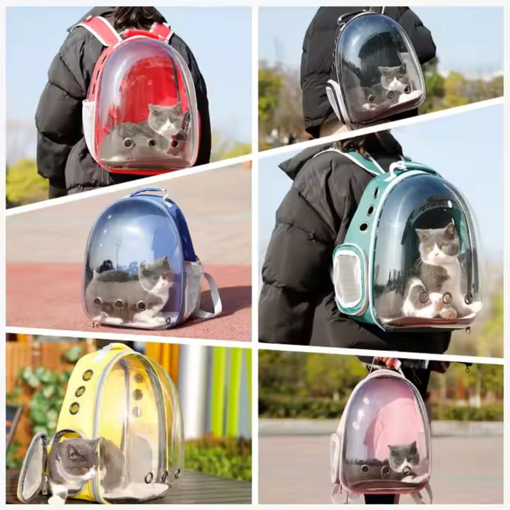 chullbull pet products Astronaut Space Transparent Pet Carrier - Pet Bag for Travel | Hiking Multicolor Backpack Pet Carrier-picture-12