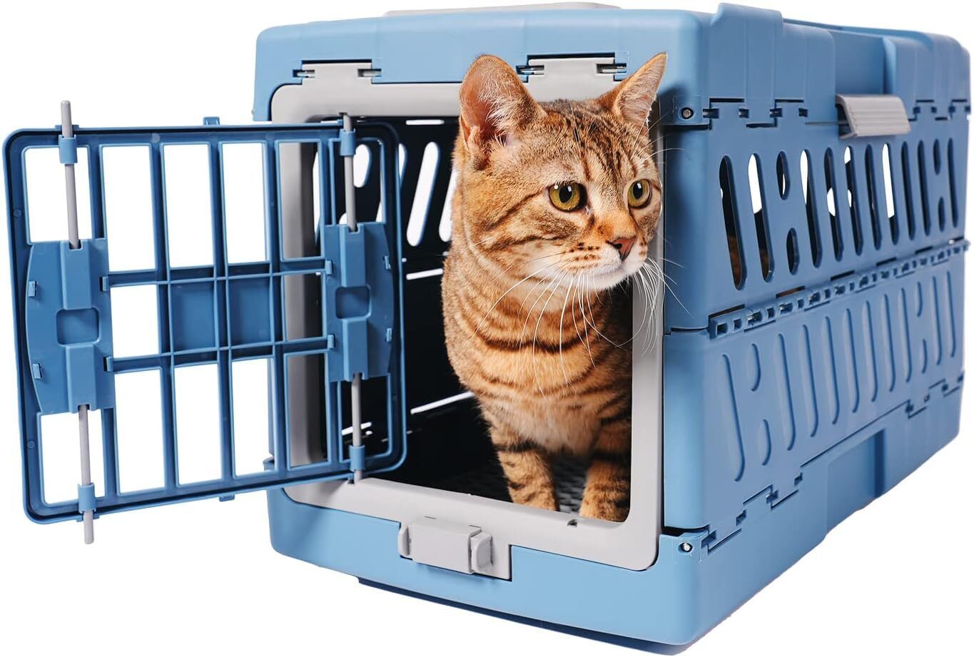 psk pet mart 22 Inch Cage For Large Breeds Blue Airline Pet Carrier-picture-46