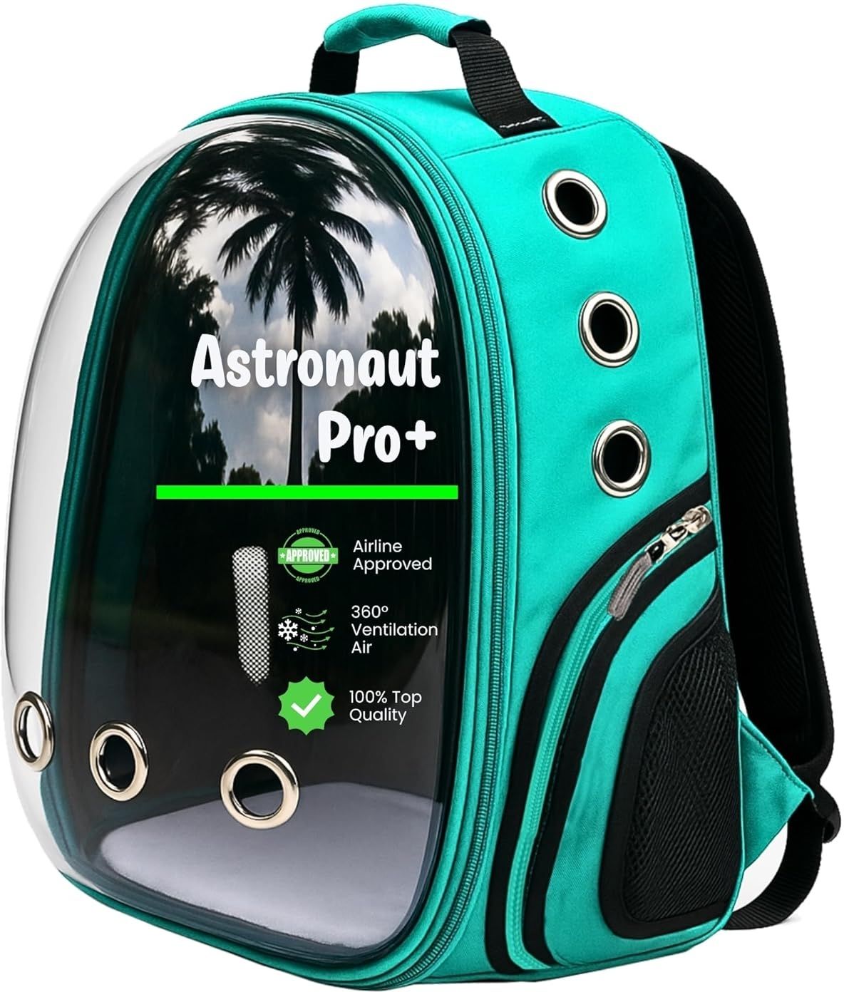 C Green Backpack Pet Carrier-image-4