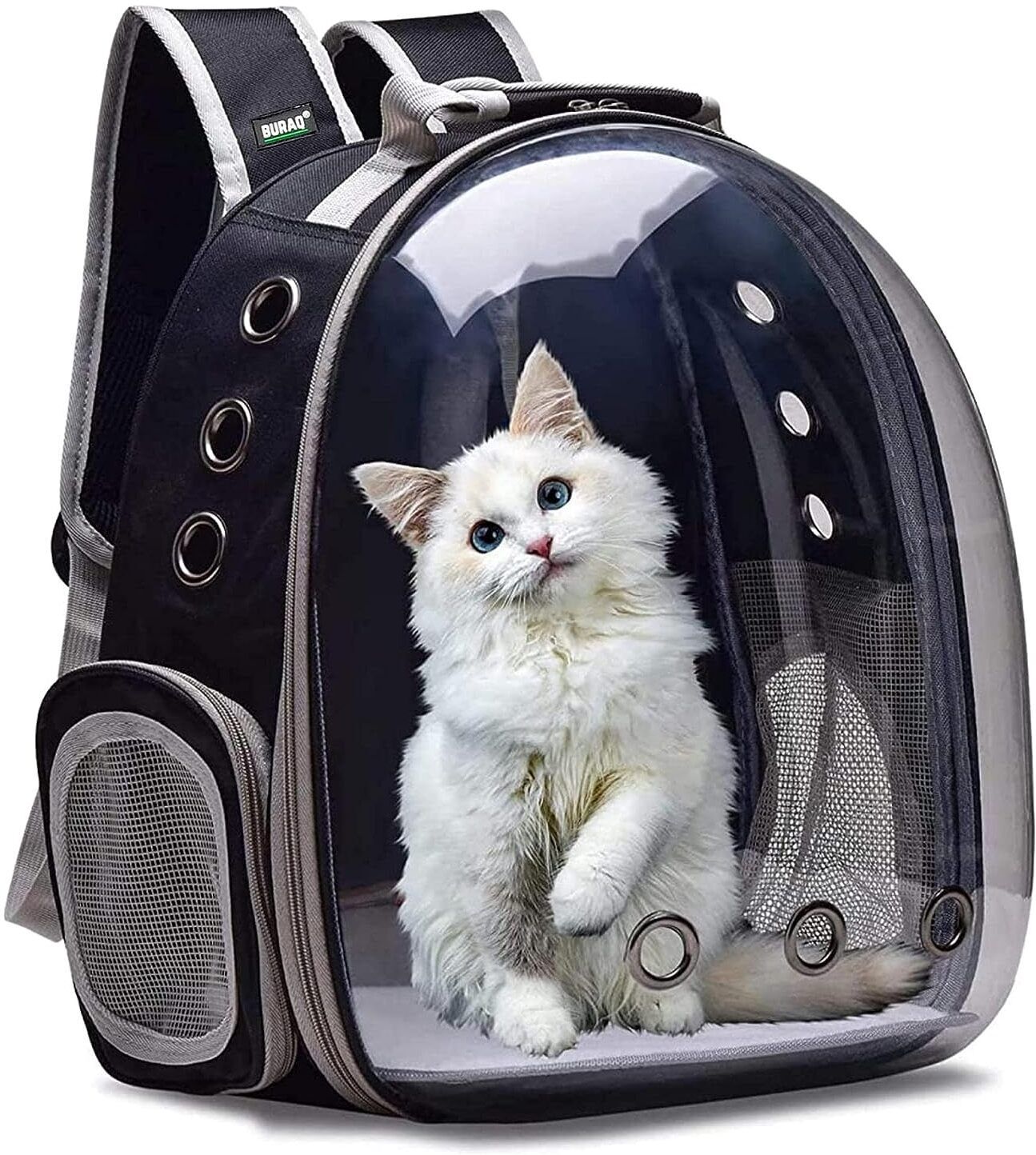 abhinandan Astronaut Space Transparent Pet Carrier - Pet Bag for Travel | Hiking black Backpack Pet Carrier-picture-36
