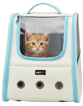 Pet Carrier Backpack Travel Bag Cage Space Capsule blue Backpack Pet Carrier-image-9
