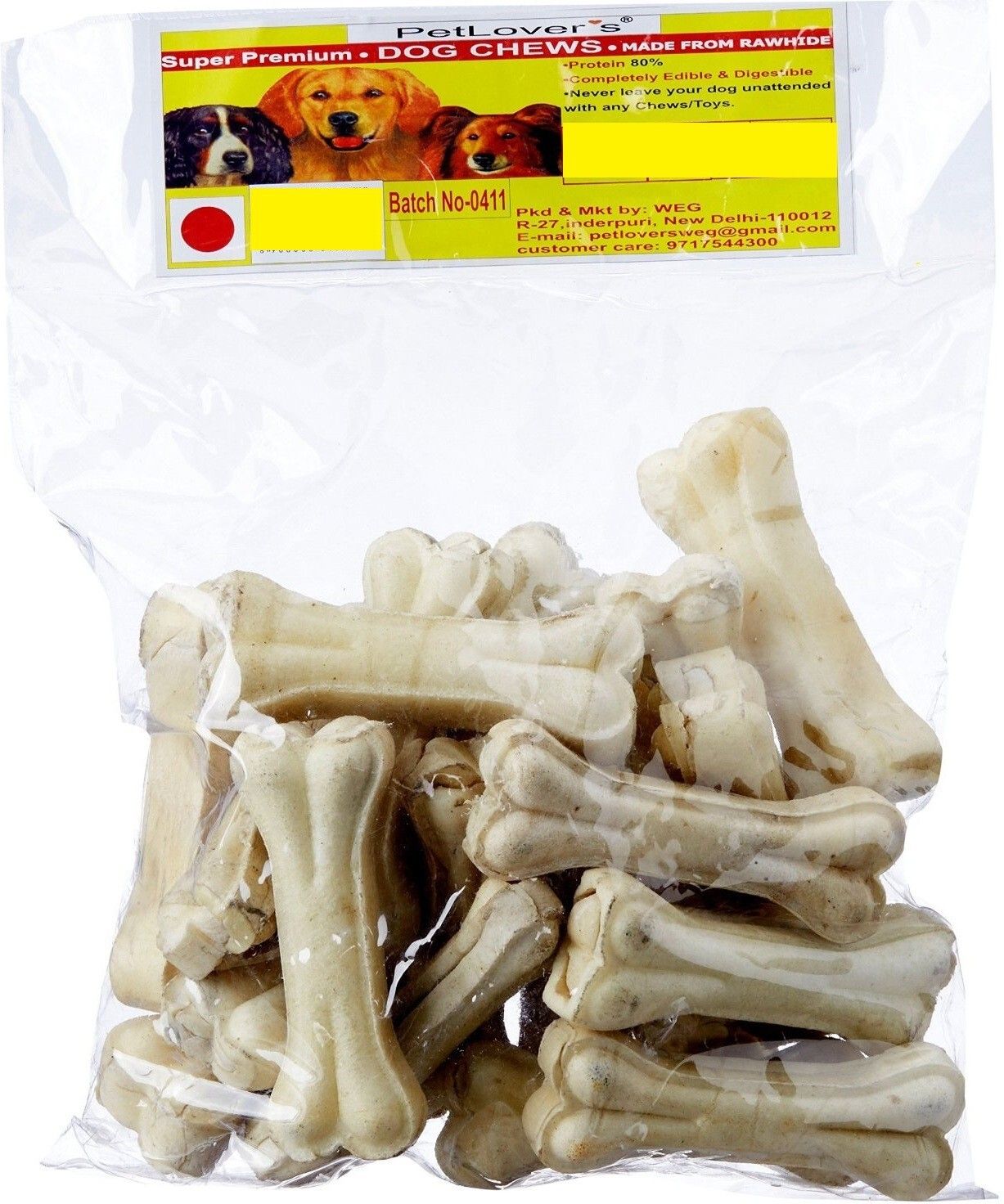 Dog Chews, 1 kg (4inch, Bone) Dog Chew-image-24
