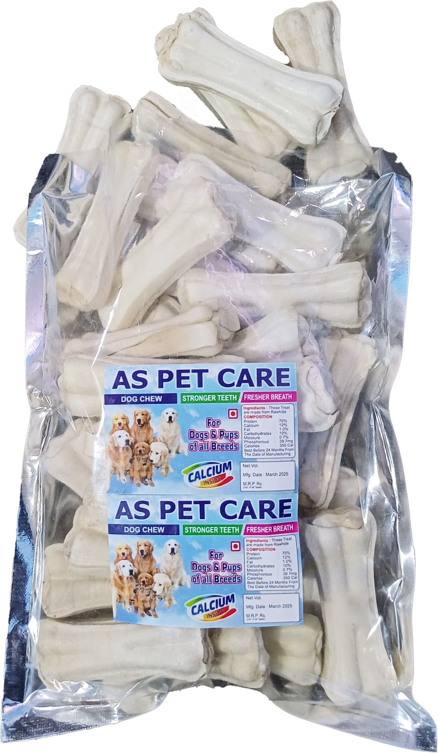 3 Inch 37 Pcs Rawhide Dog Chew Bone For Dogs Mutton Dog Chew-image-12