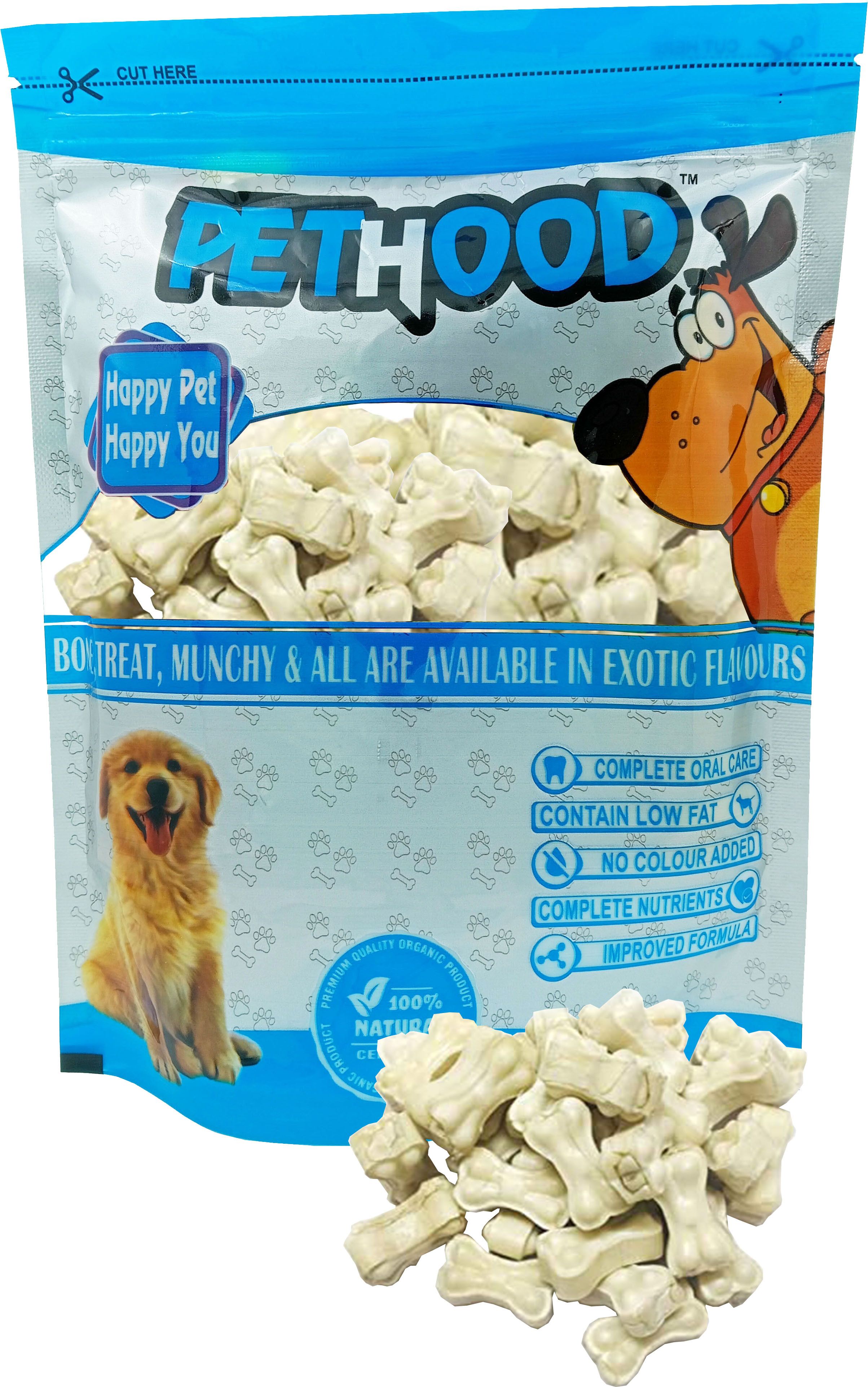 Dog Chew Bone 2 inch - 12 Pc Pack , Bones for Dogs, Chew Bones for Puppy Chicken Dog Chew-image-37