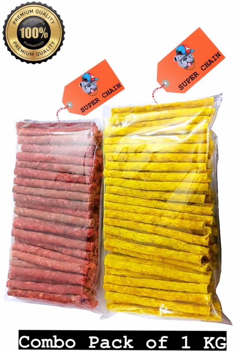 Dog Munchy Twisted & Healthy Chew Stick Multi Flavor Dog Treat Chicken, Mutton Dog Chew-image-28