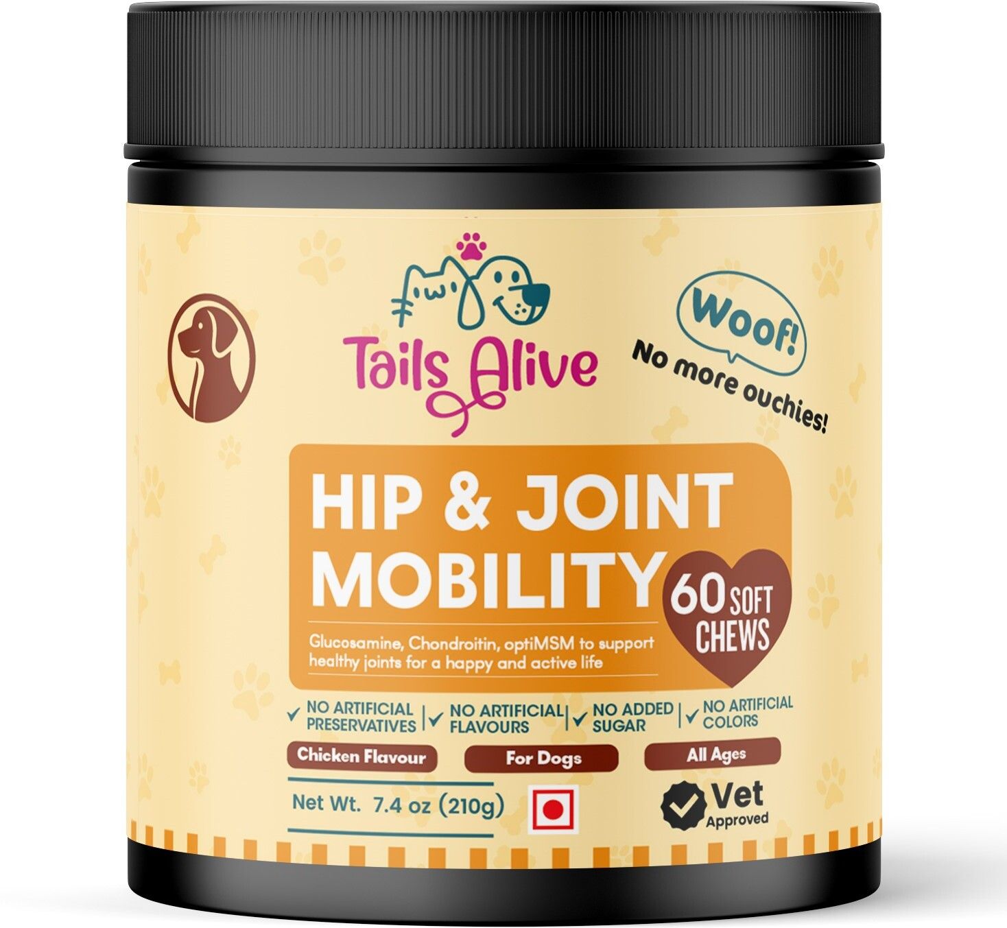 Hip & Joint Soft Chews Supplements for Dogs |90 Soft Chews Chicken Dog Chew-image-8