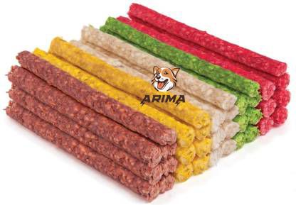 Dog chew sticks 500 gm Mix of 5 Flavors ( 100 GM EACH ) Chicken, Mutton, Mint, Beef, Milk Dog Chew-image-19