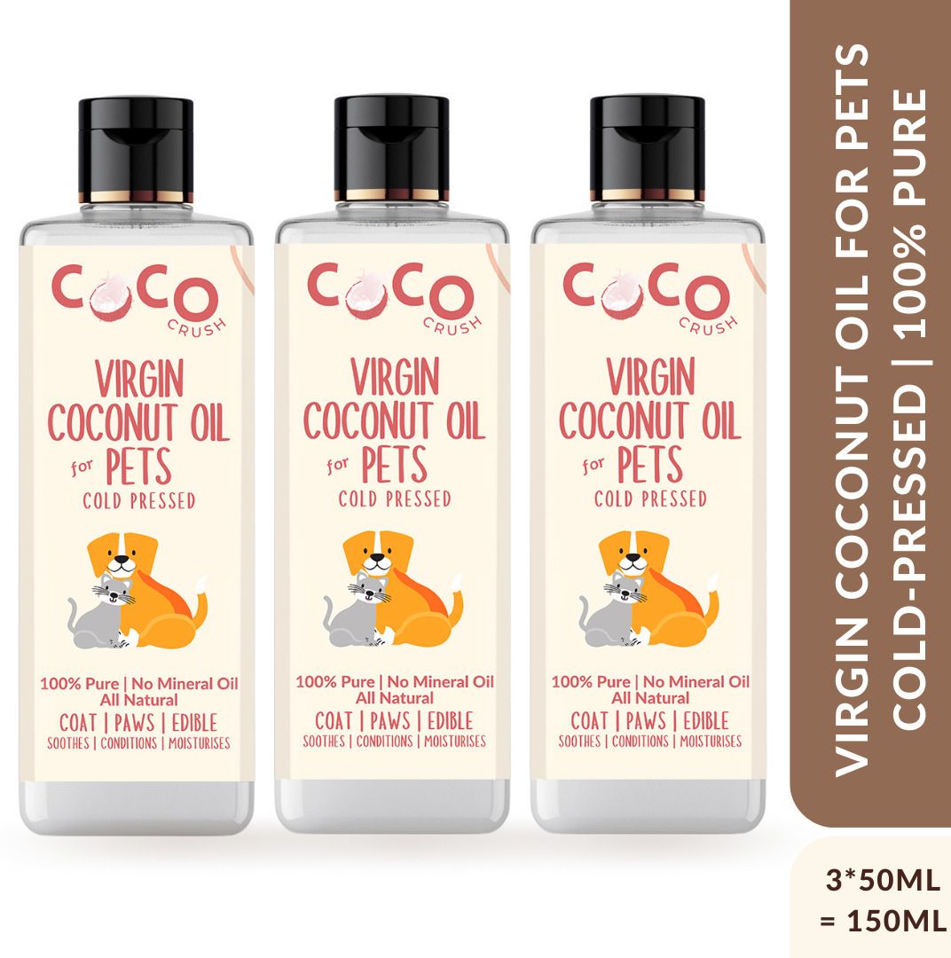 Virgin Coconut oil for Cats, Dogs, Puppy | Cold-Pressed, Edible, & Hair Massage 150 ml Pet Coat Cleanser-image-15