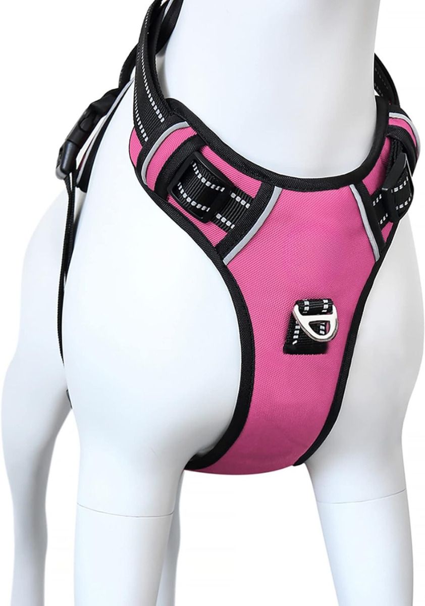 Night Reflective - Oxford Fabric - Adjustable Two Side Dog Belt Dog Safety Harness-image-45