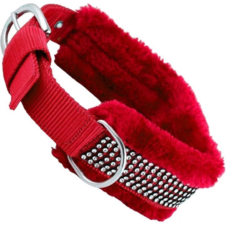petzoto Dog Neck Belt Comfy Soft Fur Padded Collar (M, Recommended for 14-23KG Pet) Dog Everyday Collar-picture-21