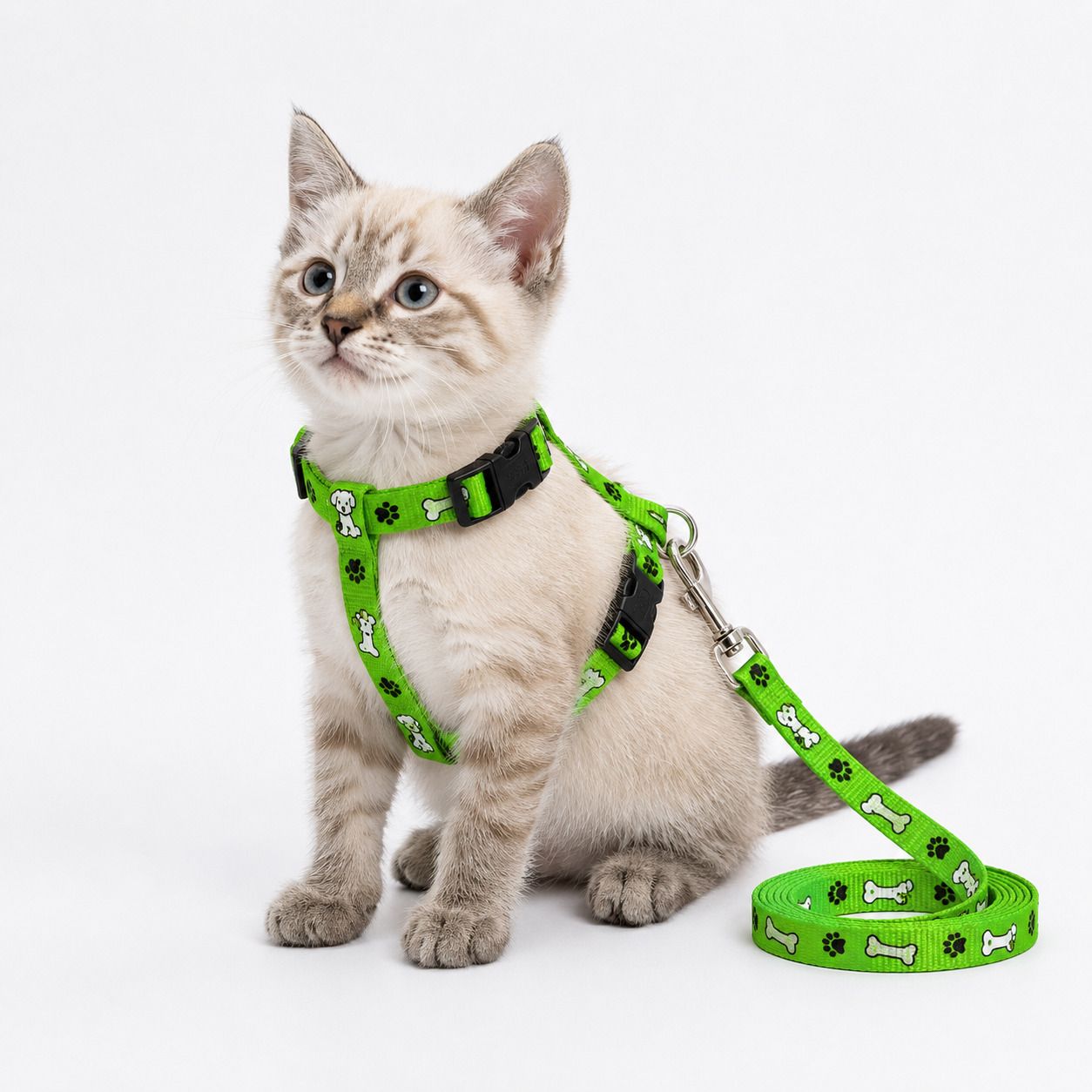 alcazar Cat Body Belt Harness with Leash Set for Walking | Adjustable & Durable for Cats Cat Harness & Leash-picture-18