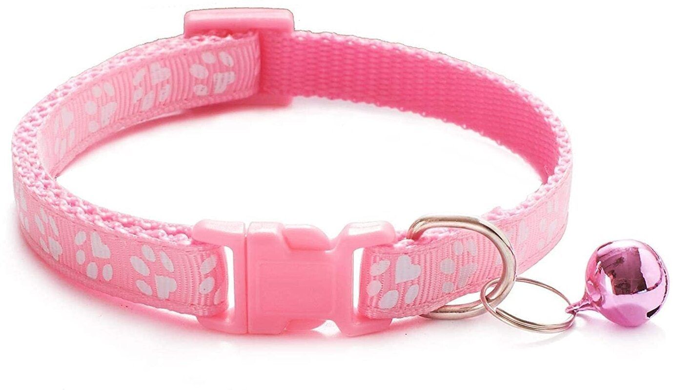 dcm pet mart Cat Collars Belt Paw Print Nylon (Random Color, Pack of 1 Pc)-1 Dog & Cat Everyday Collar-picture-38