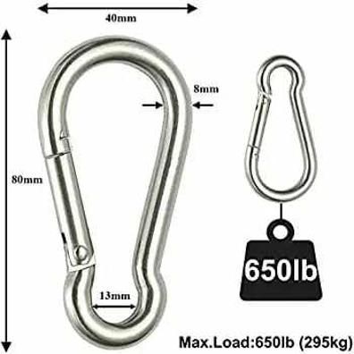 blessing pet product SNAPS HOOKS (PACKS OF2 PCS) 8 cm Dog & Cat Chain Leash-picture-0