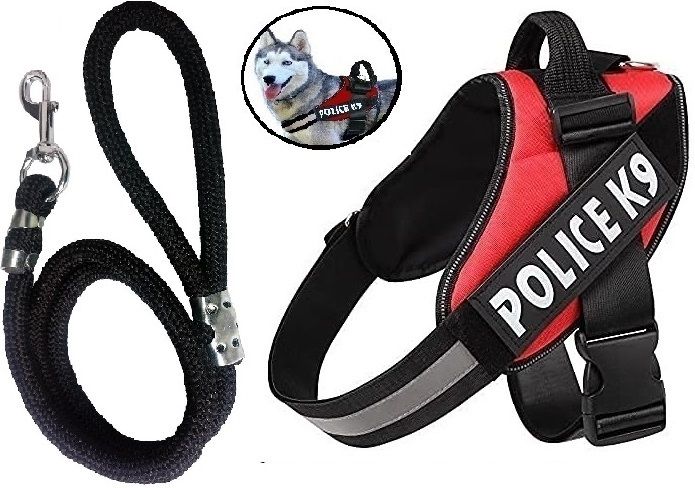 Dog Harness Body Belt Padded + Premium Quality Rope | Adjustable Strap Dog Standard Harness-image-36
