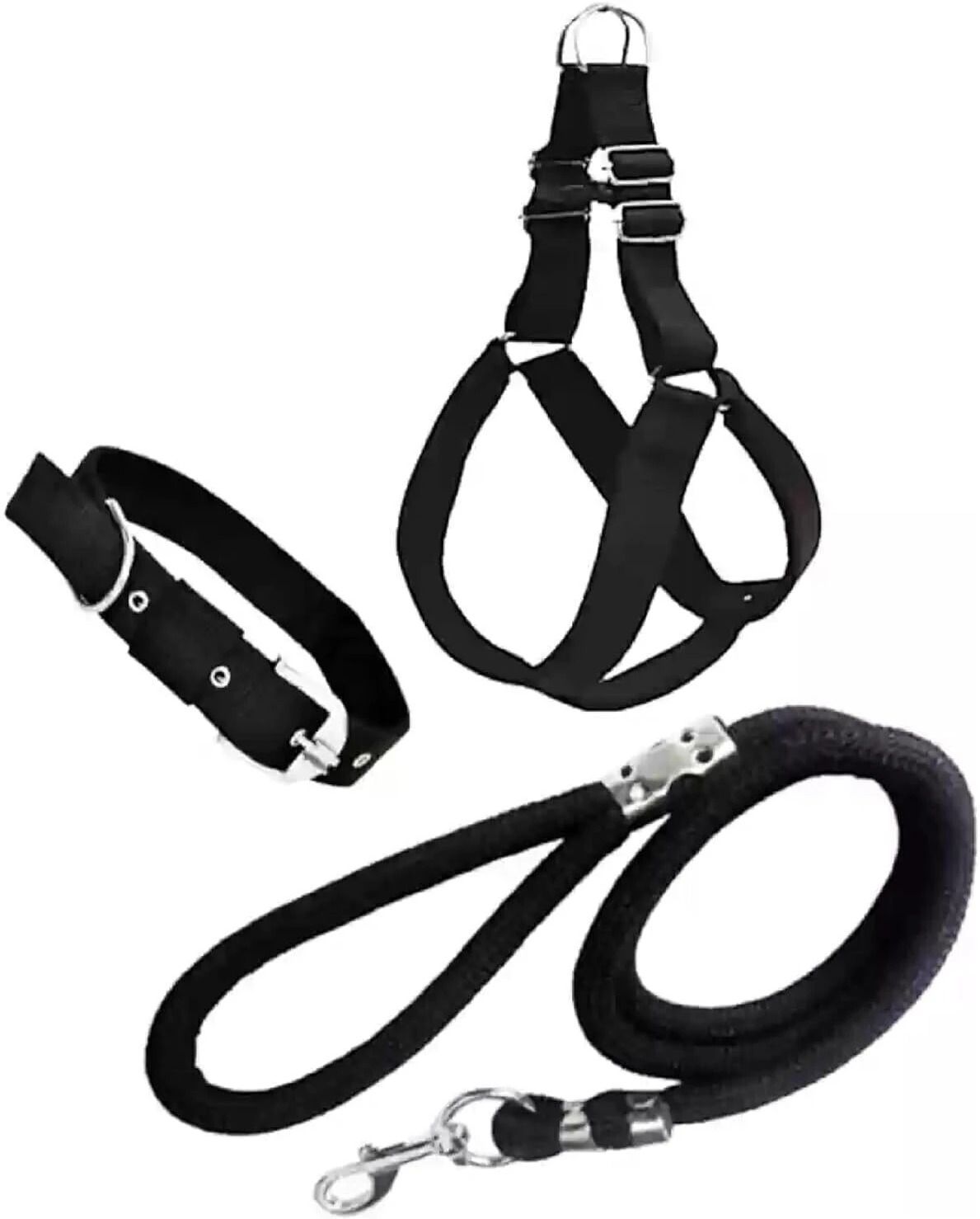petjoy Combo Dog Harness, Collar and Rope Set | Adjustable, Waterproof Dog Collar & Leash-picture-23