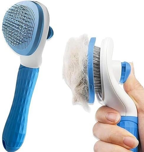 Self-Cleaning Pet Grooming Brush – Gentle Deshedding & Detangling Comb Slicker Brushes for Dog, Cat, Rabbit-image-39