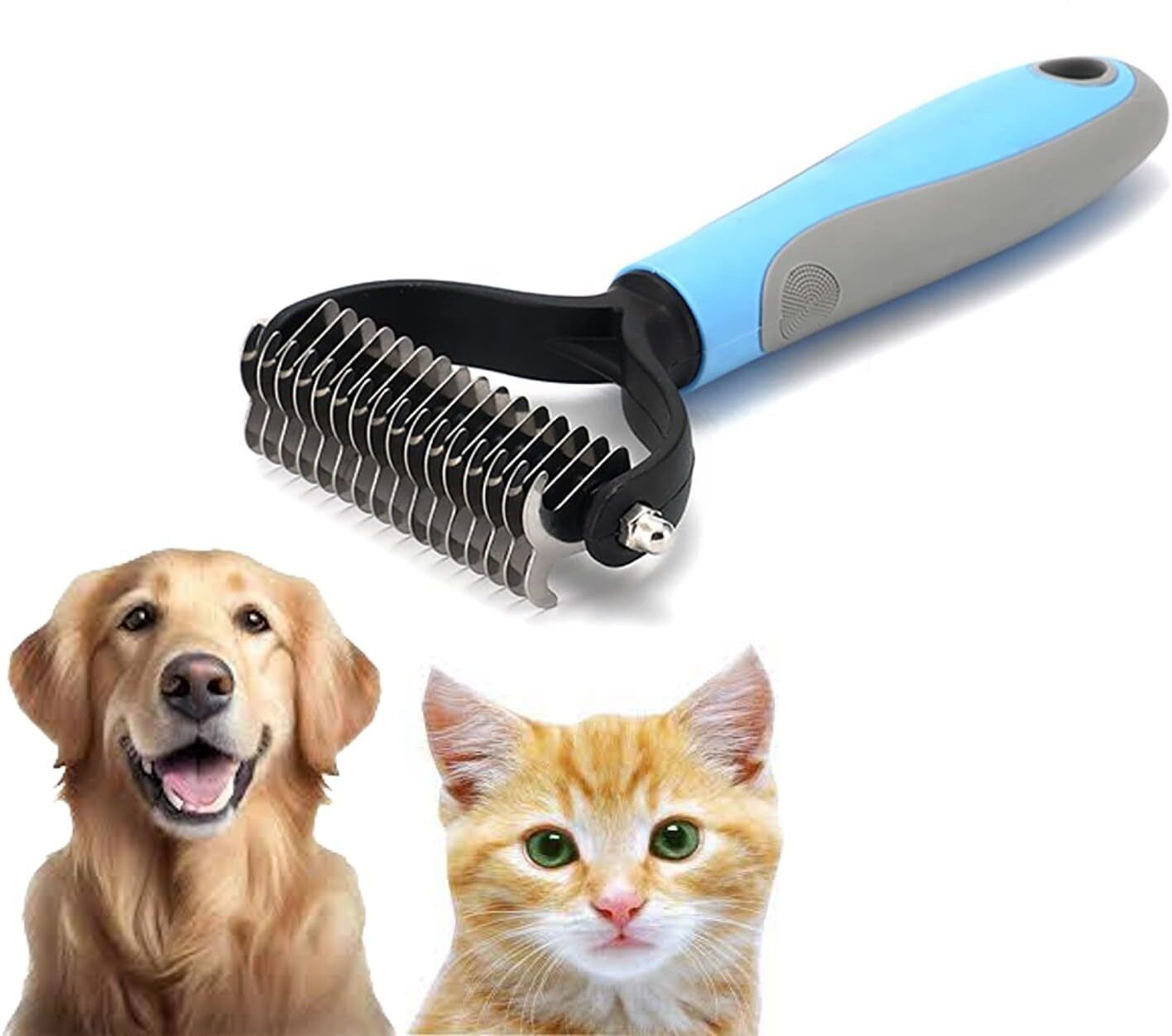 nasmodo Pet Grooming Brush, Deshedding Tool & Dematting Comb for Dog & Cat Trimmer Comb Basic Comb forDog, Cat-picture-27