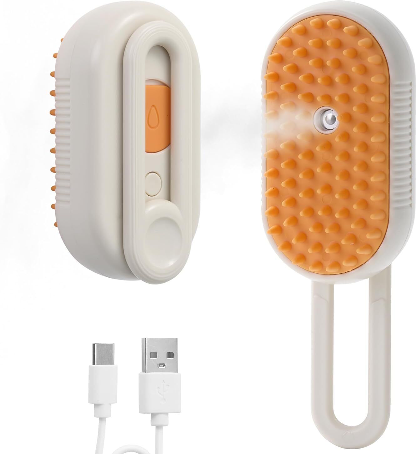 afpin Cat Steam Brush, Dog Steam Brush, Steam Brush for Cats and Dogs, Pet Hair Brush, Electronic Comb for Dog & Cat, Dog, Cat, Monkey-picture-12