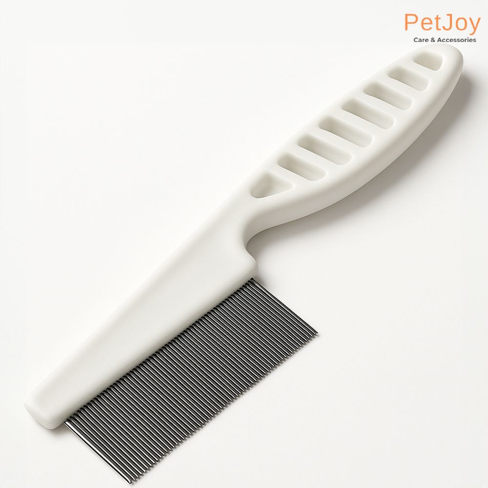petjoy Pet Tick Comb, Lice & Flea Remover Hair Comb, Detangle Brush Basic Comb for Dog & Cat-picture-12