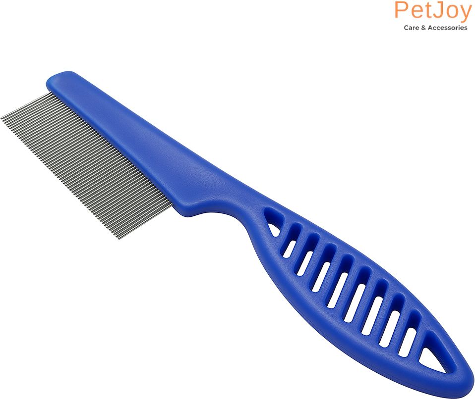 petjoy Pet Tick Comb, Lice & Flea Remover Hair Comb, Pet Tangles & Knots Brush Plain/ Bristle Brushes for Dog, Cat, Rabbit-picture-49