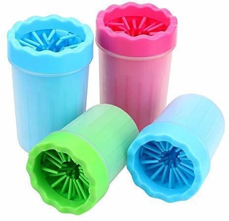 sip Paw Cleaner Portable Washer Cleaning Brush Cup with Muddy Paw, Dog Foot Cleaner Plain/ Bristle Brushes for Dog-picture-2