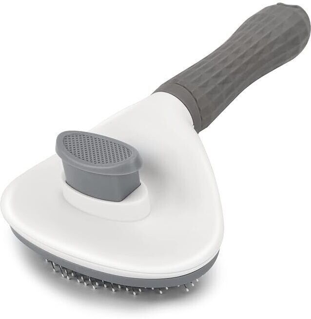 paws samrat Grooming & Cleaning Thin Slicker Brush for Dogs & Cats - (Oval) (Color May Vary) Slicker Brushes forDog & Cat, Rabbit-picture-2
