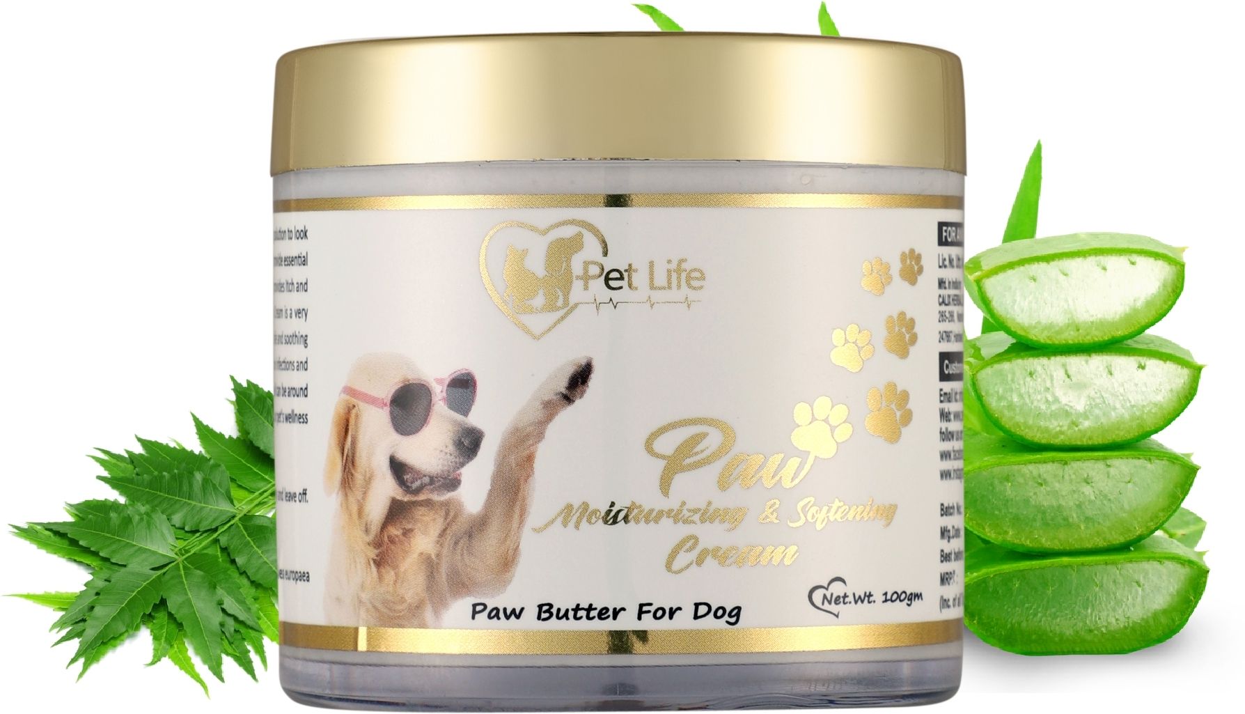 pet life Organic Paw Moisturizing & Softening Cream For Dog Cracked & Chapped Paws|Paw Butter Repair, Sooth & Heals Dry Paw & Elbow|Paw Butter Cream For All Dog Breeds - Safe Pet Friendly – 100 Gm Pet Conditioner-picture-14