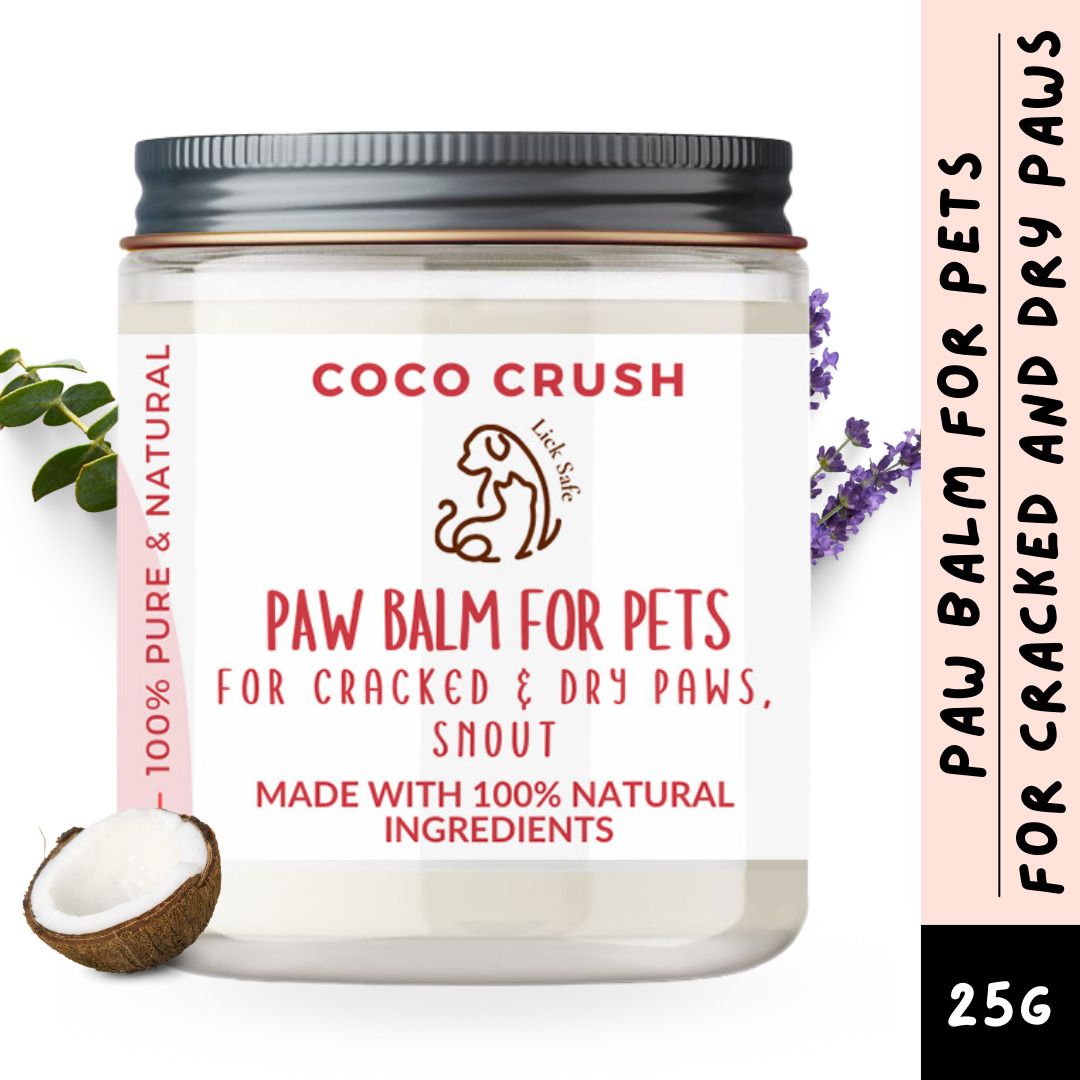 coco crush Paw Balm for Dogs, Cats - 100% Natural Care for Cracked, Dry Paws & Snout | Pet Conditioner-picture-21