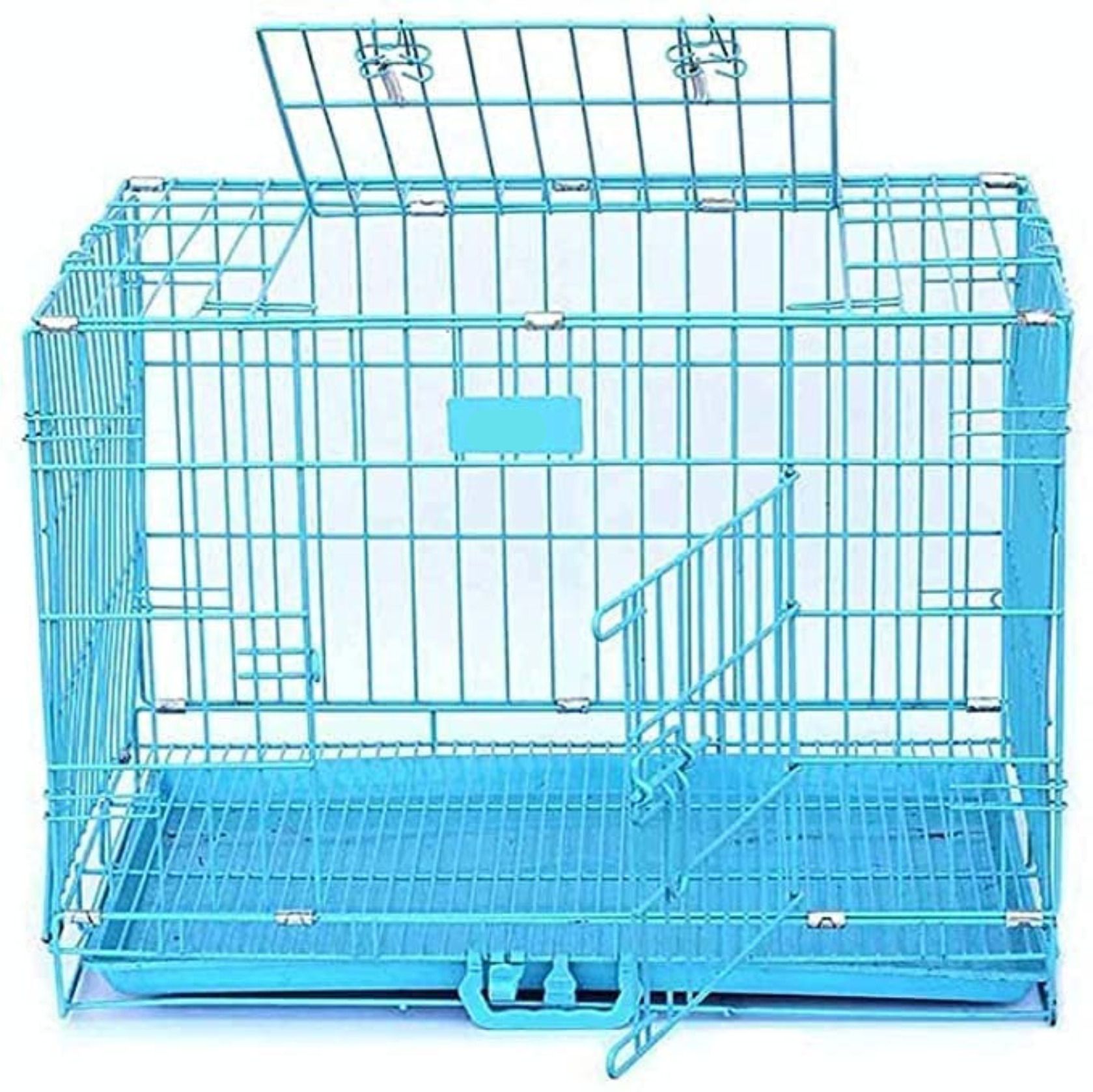 pet guard 24 inches Blue Dog Cage with Removable Tray Hard Crate Pet Crate-picture-5