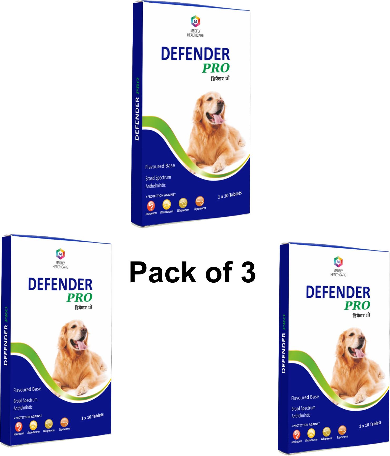 medfly Natural Enzyme & Probiotic Based Dewormer for Dog -Pack of 3 Pet Dewormer-picture-44