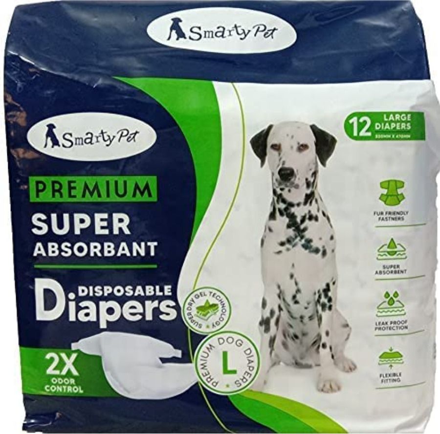 psk pet mart Doggie Diapers - Disposable Dog Diapers for Female in Heat Period large 12 pcs Disposable Dog Diapers-picture-21