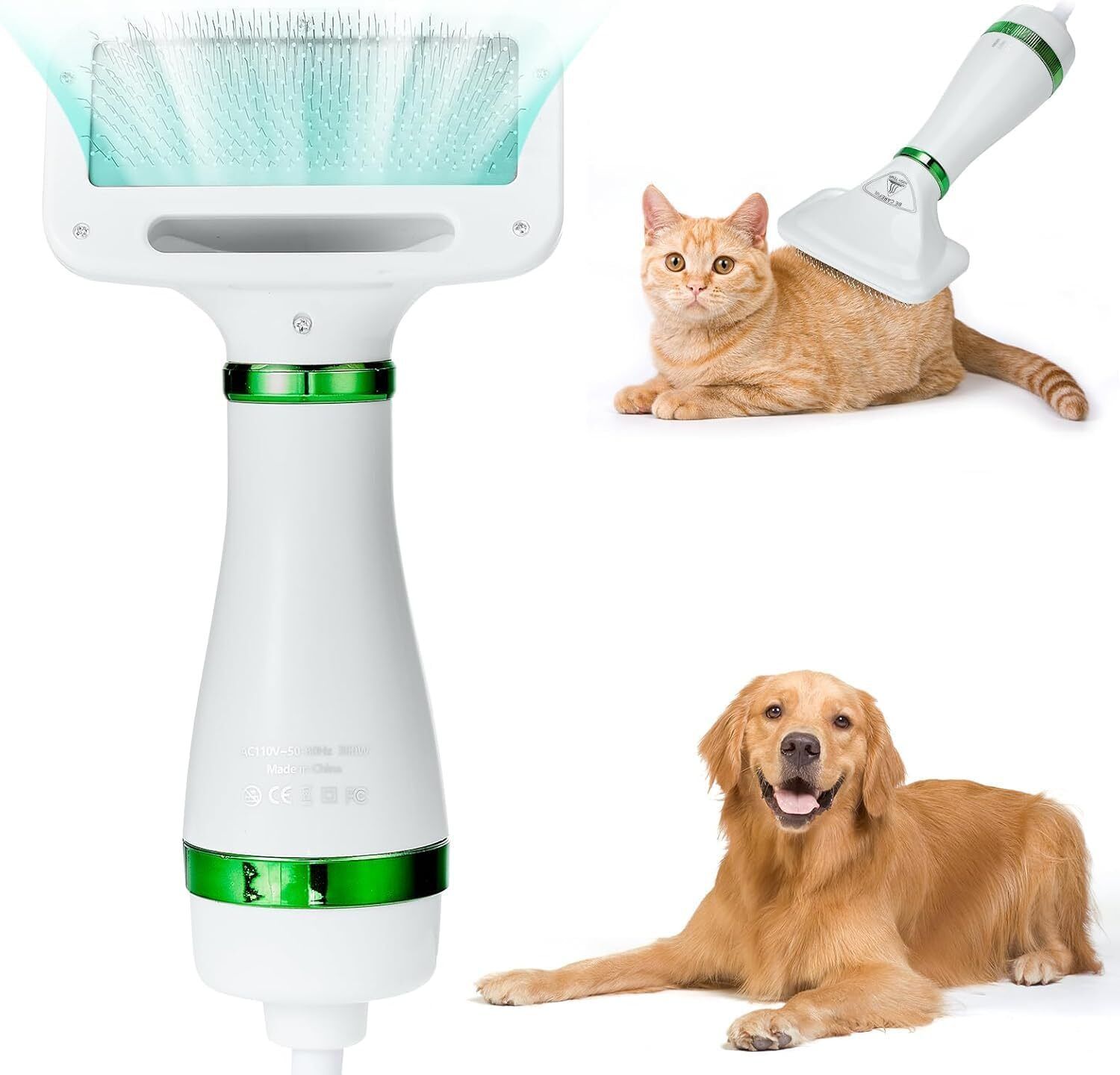 Portable & Quiet Dog Pet Grooming Dryer with Slicker Brush Pet Dryer-image-13