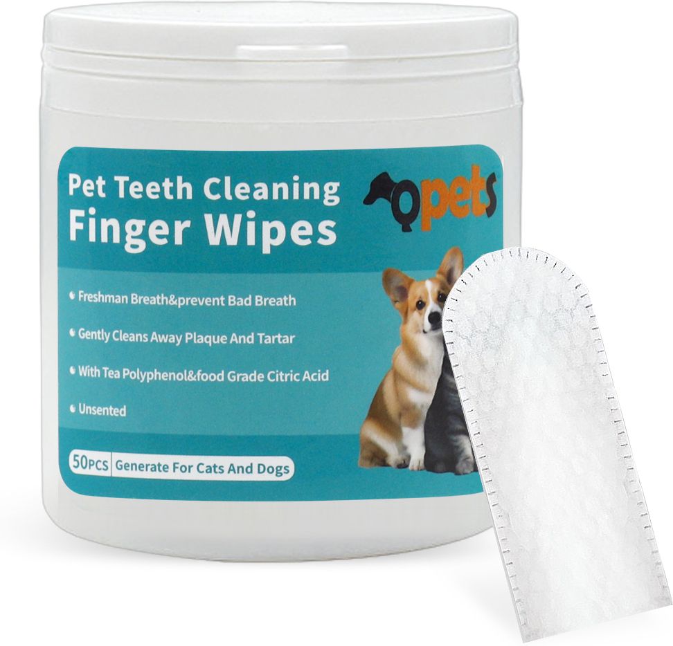 zibuyu 50 Pet Wet Wipes, Disposable Teeth Cleaning Cover Finger Wet Wipes, Non-Woven Pet Ear Eye Wipes-picture-16