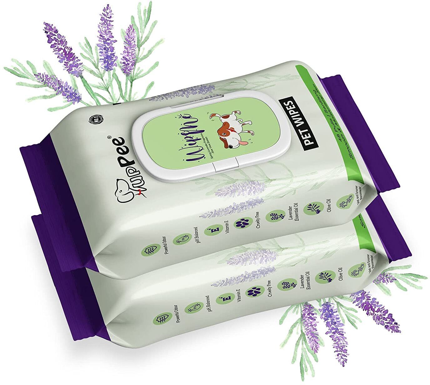 puppee WIPE ME Pet Wipes 96 Pulls Sanitising Skin Grooming Anti-Bacterial Wet Wipes Pet Ear Eye Wipes-picture-35