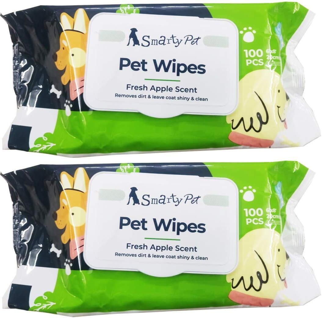 petshoppy Wet Pet Wipes for Dogs, Puppies & Cats with Fresh - Apple Scent 100 Per Pc Pet Ear Eye Wipes-picture-30