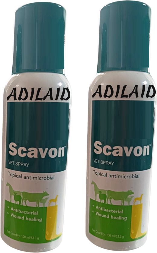 Scavon Vet Spray Topical Antimicrobial For Wounds & Cuts (100 ml x 2) Pet First Aid Kit-image-21