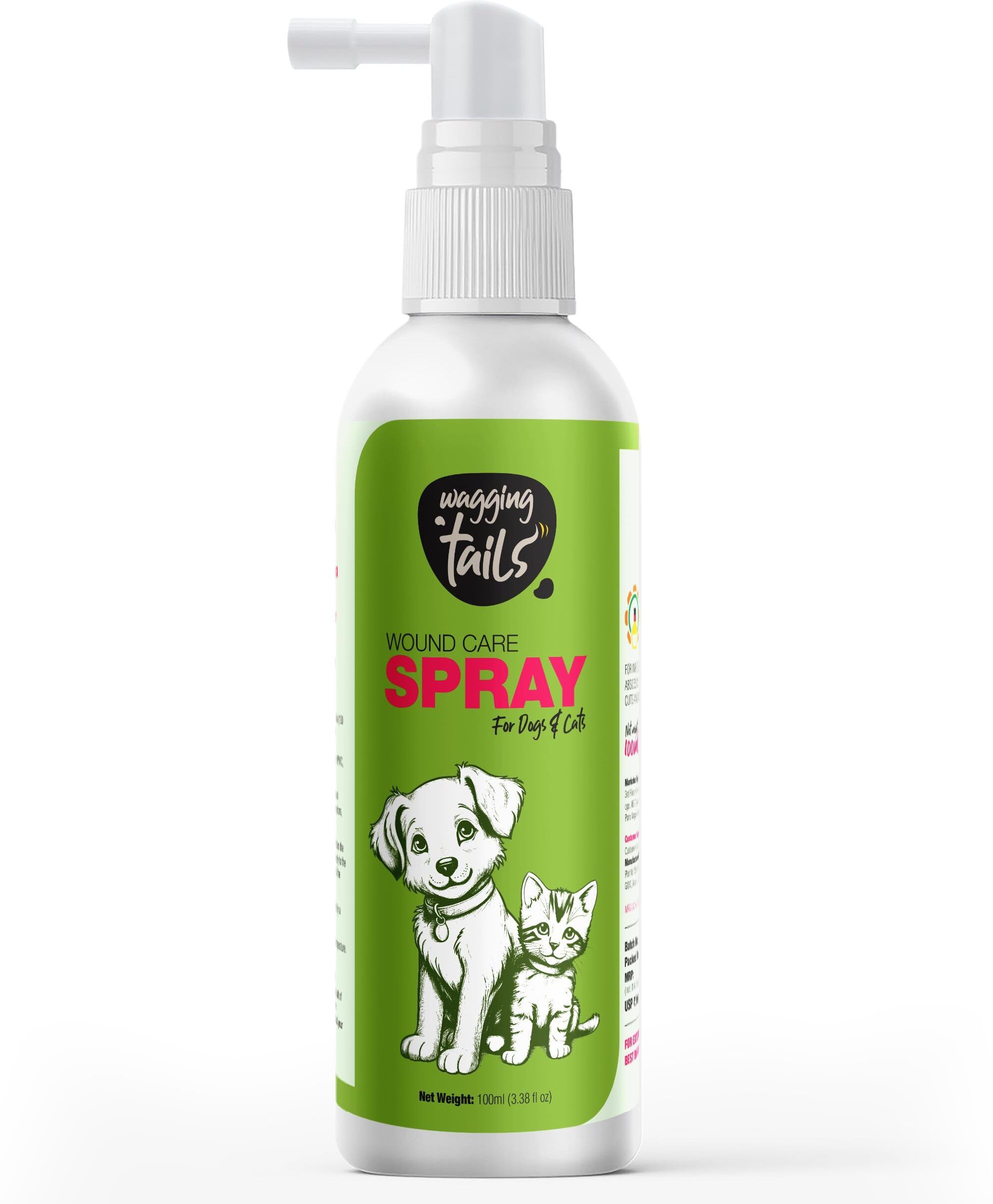 wagging tails Wound Care Spray for Dogs & Cats 100ML Pet First Aid Kit-picture-18