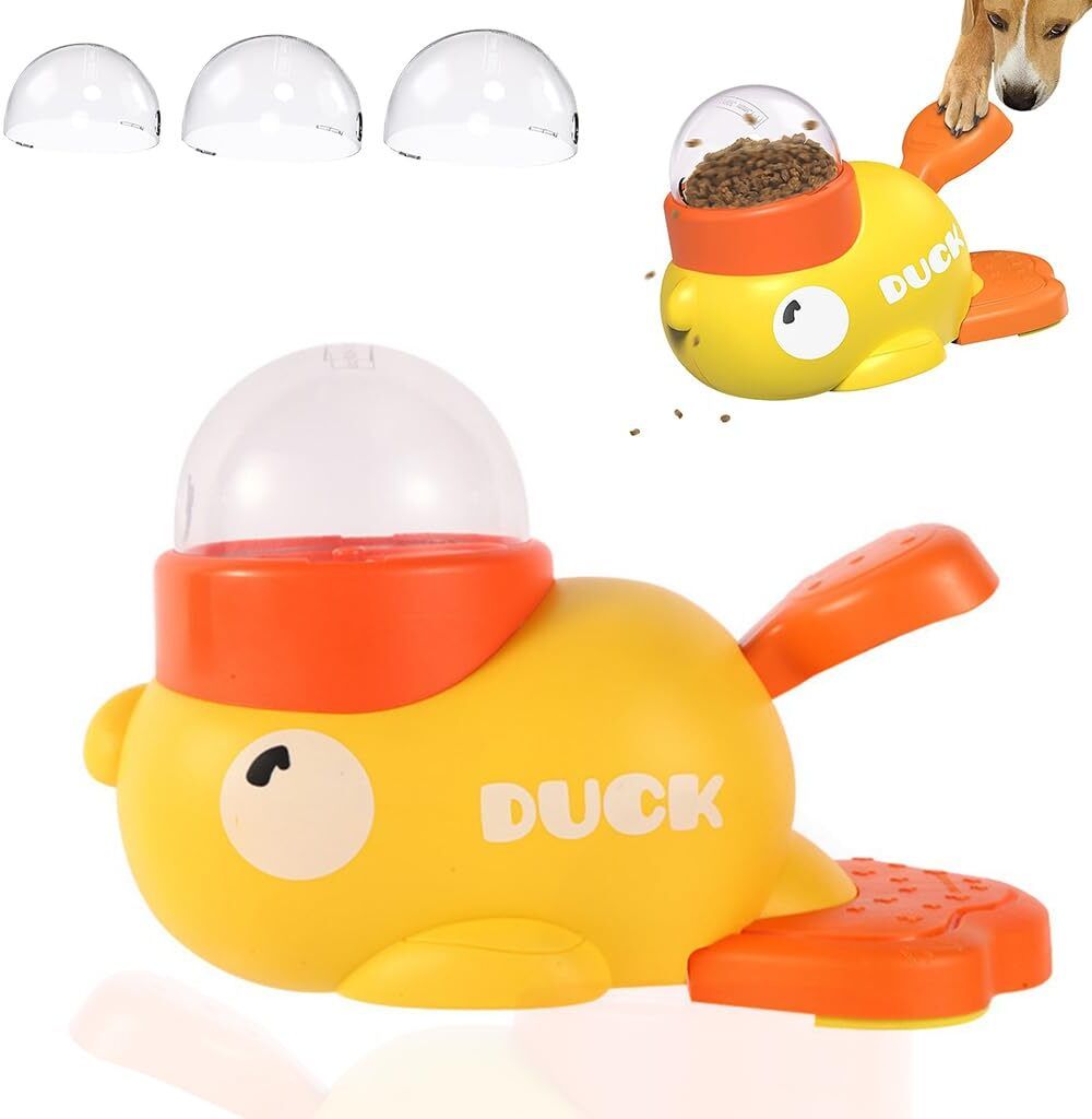 qpets Interactive Dog Puzzle Toy Yellow Pet Food Dispenser-picture-24